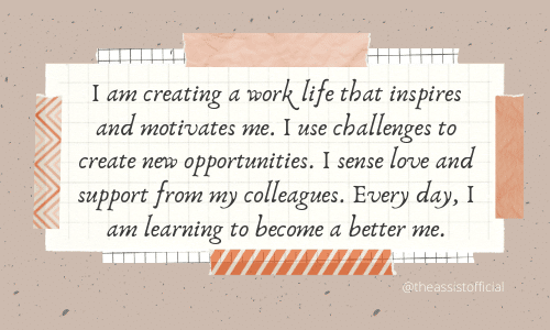 best affirmation quotes for work