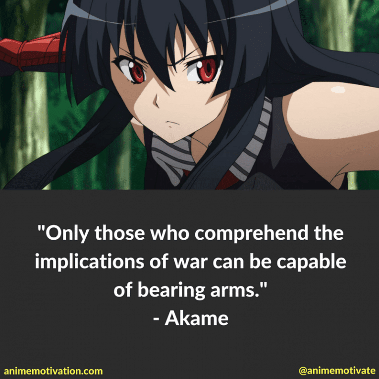best akame ga kill quotes