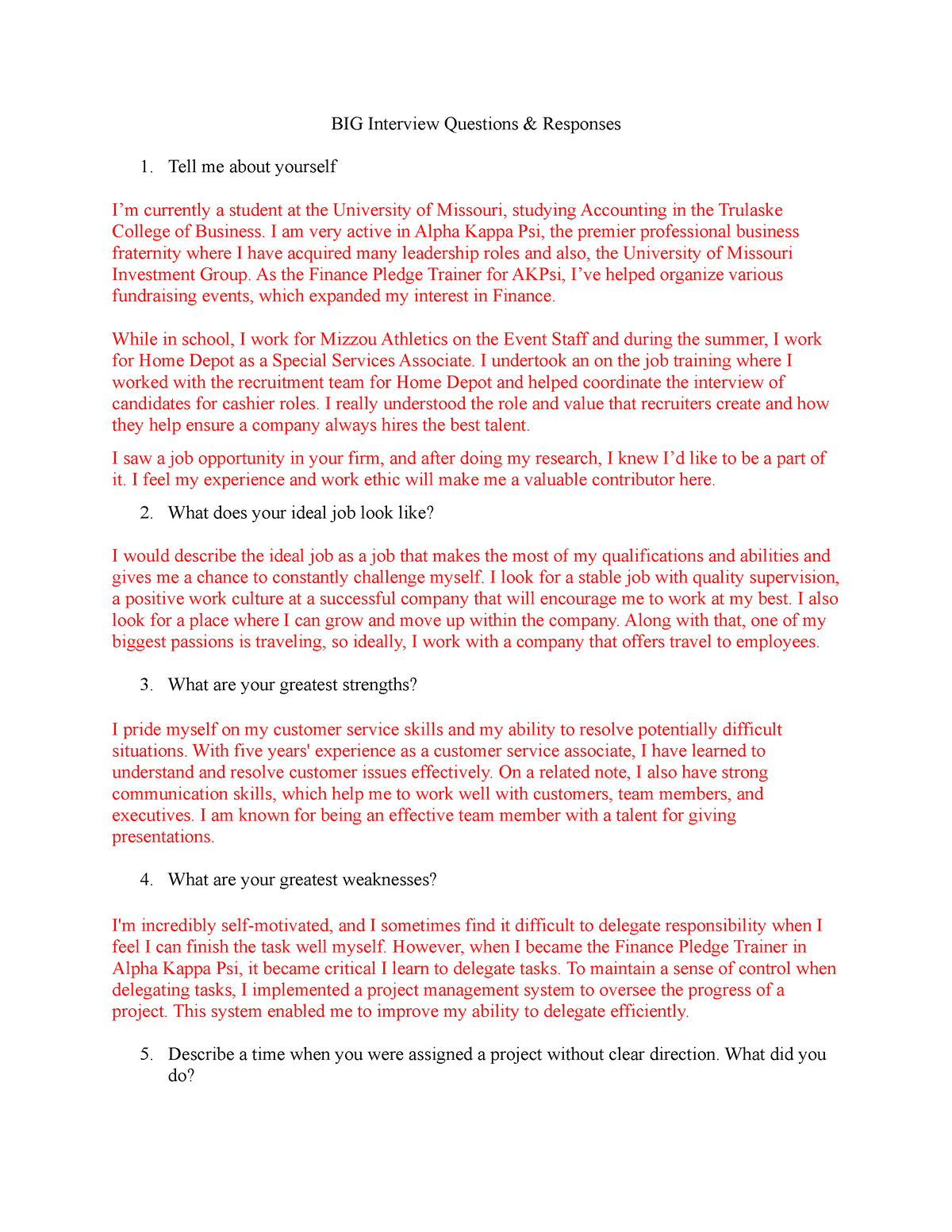 best akpsi interview questions