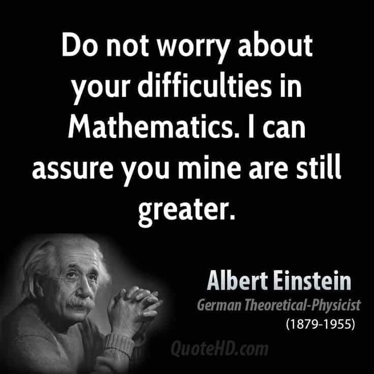 best albert einstein math quotes