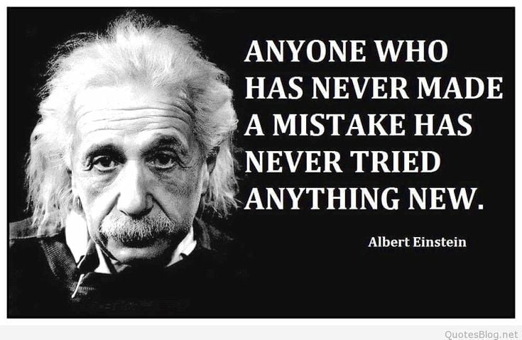 best albert einstein quotes about mistakes