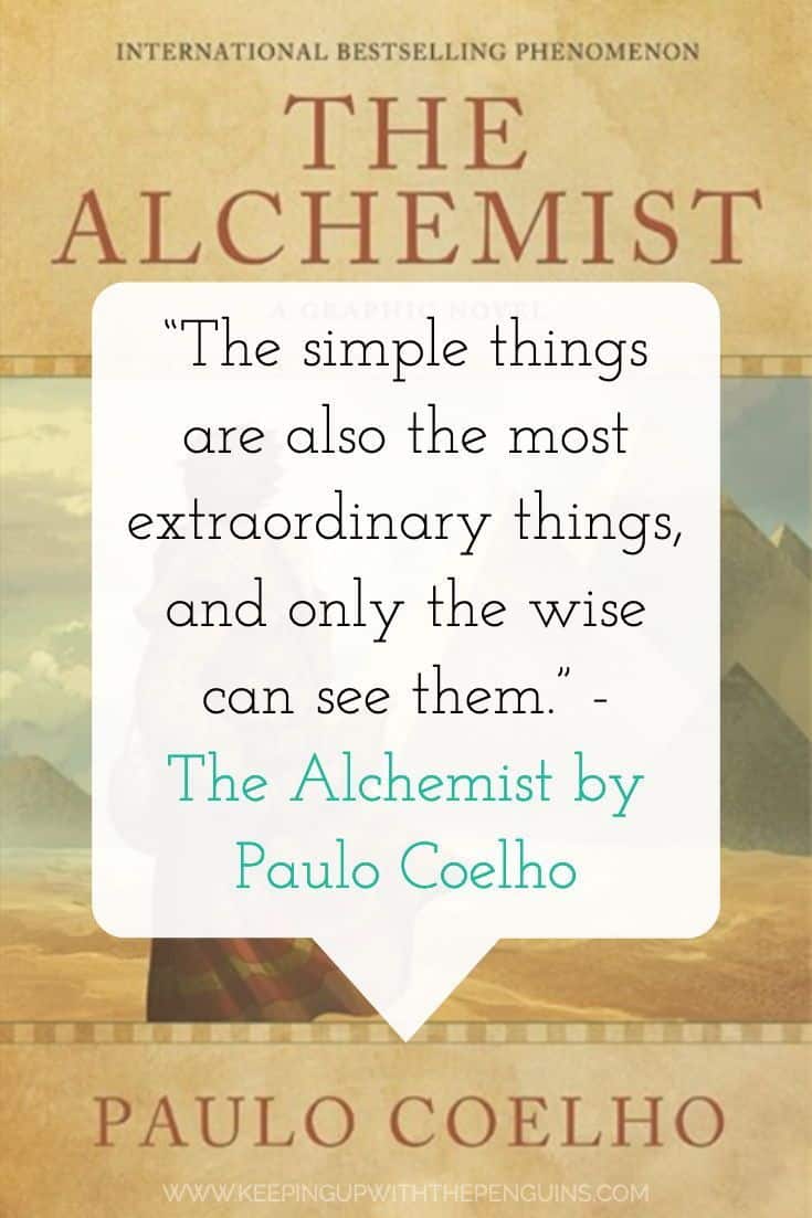 best alchemist quotes and page numbers
