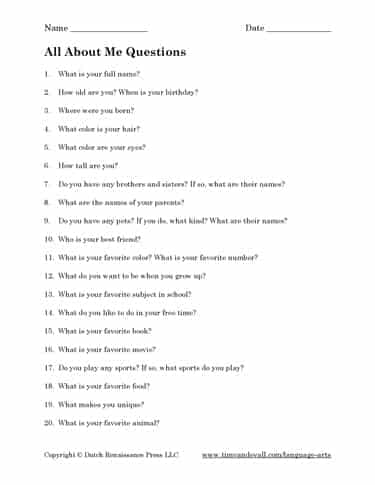 best all about me trivia questions
