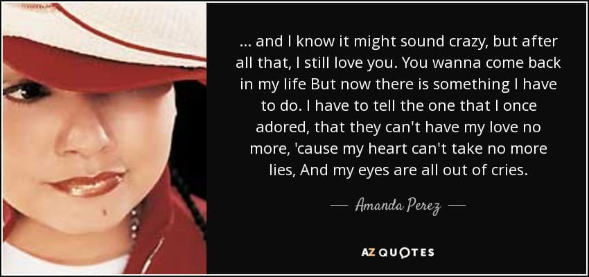 best amanda perez quotes