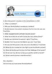 best amelia earhart questions