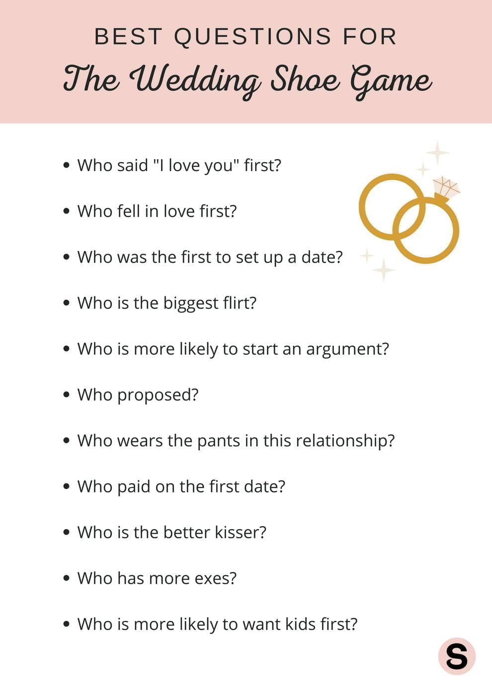 best anniversary shoe game questions