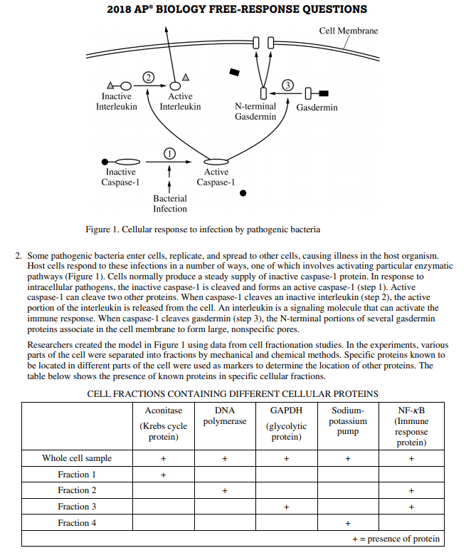 best ap biology free response questions by topic