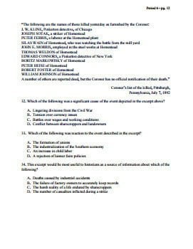 best apush period 6 multiple choice questions