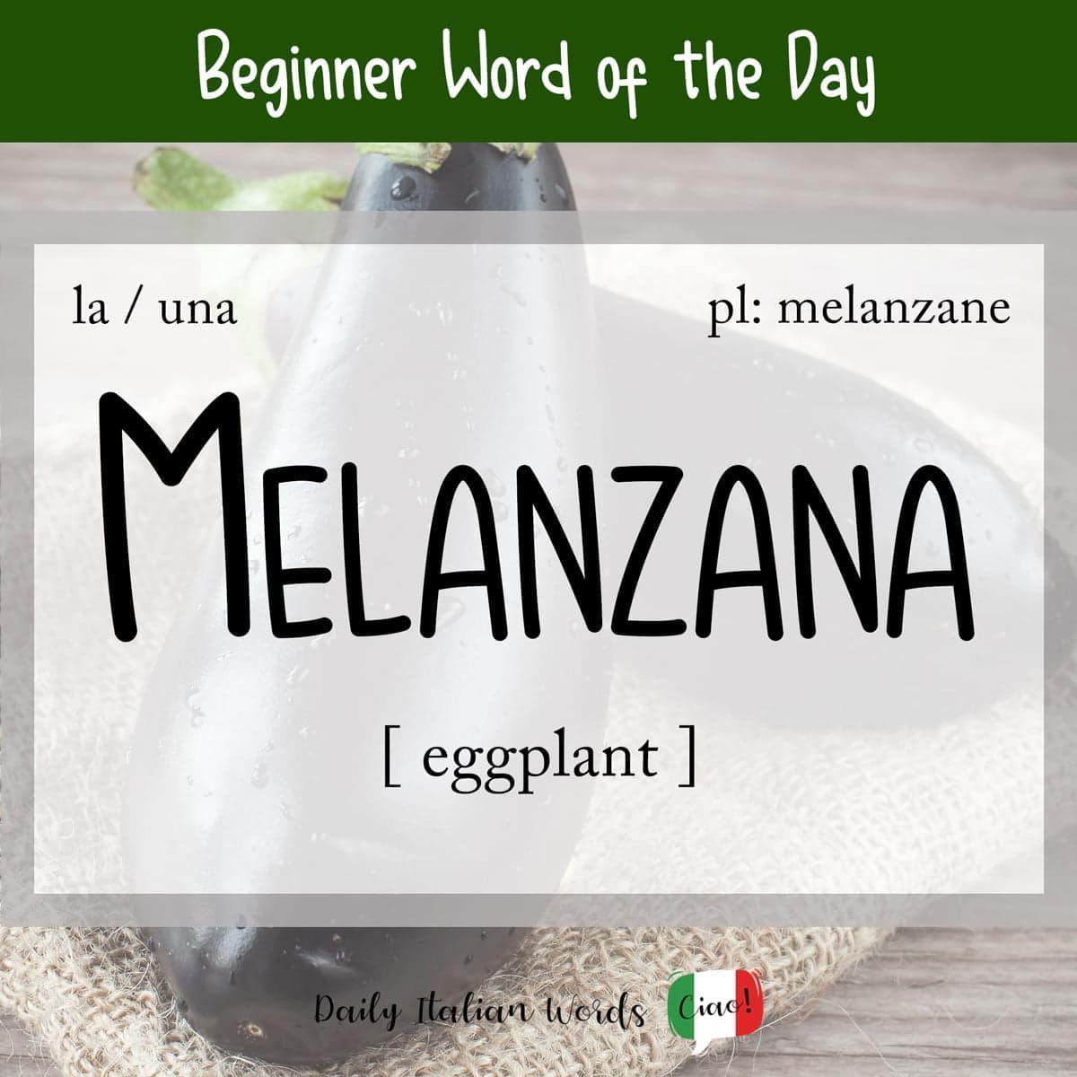 best italian name for eggplant