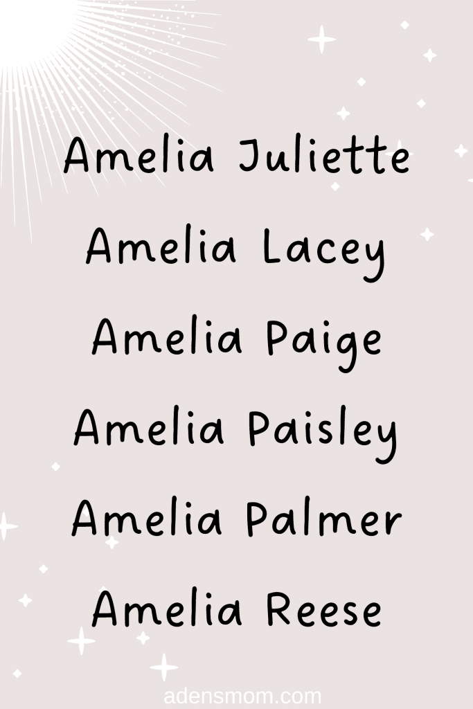 best last name for amelia
