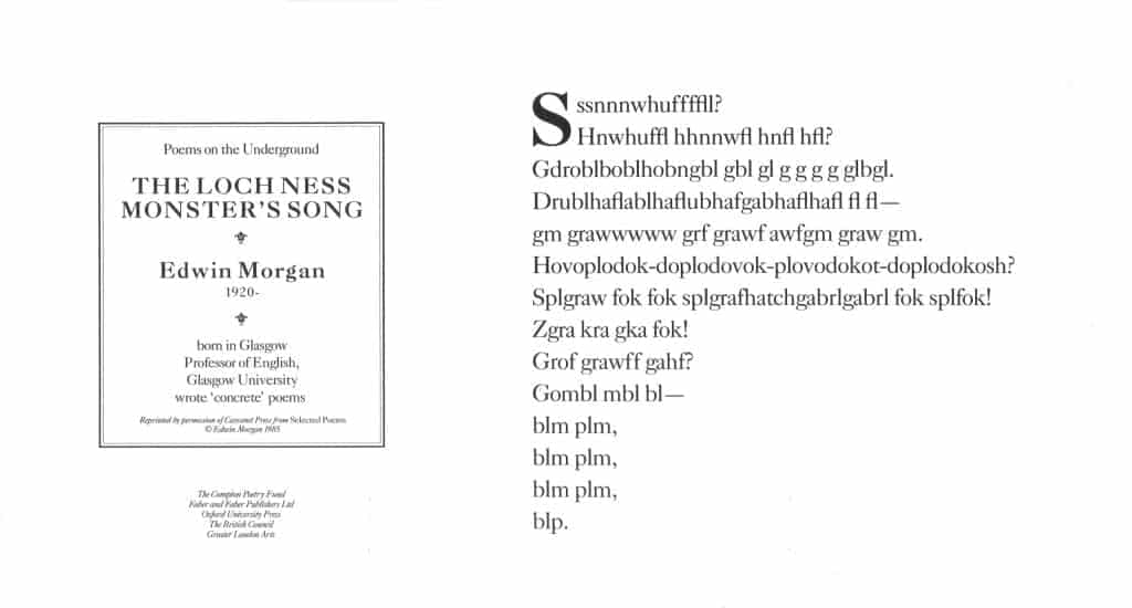 best loch ness monster poems