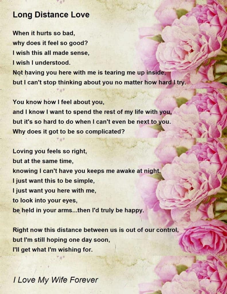 best long distance love poems for her