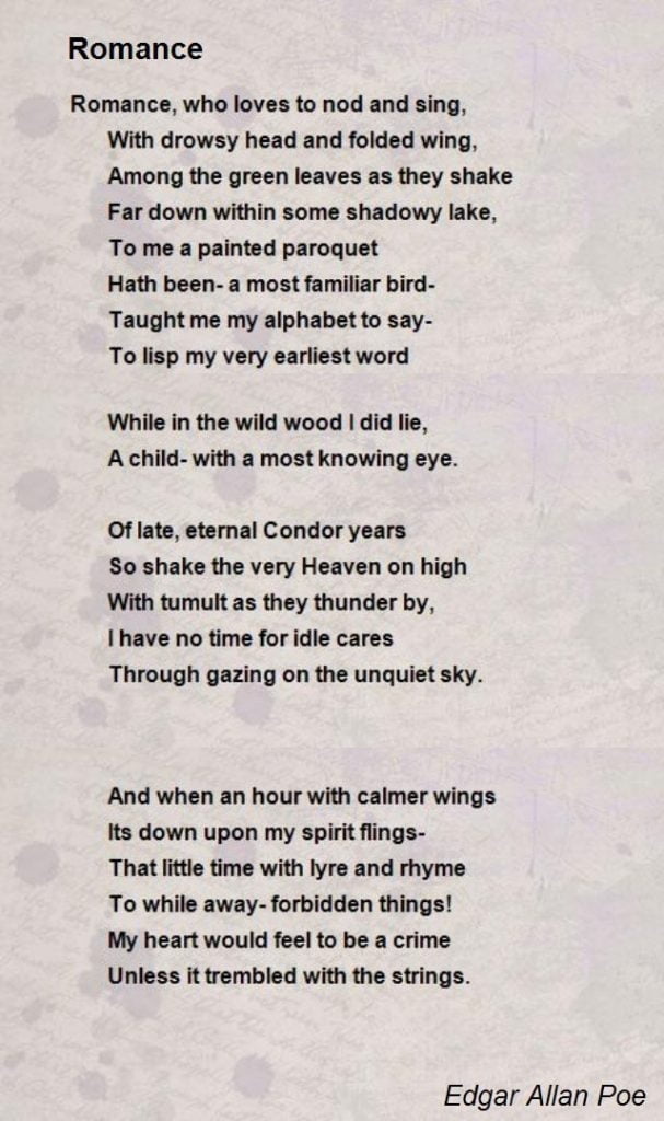 best love poems edgar allan poe