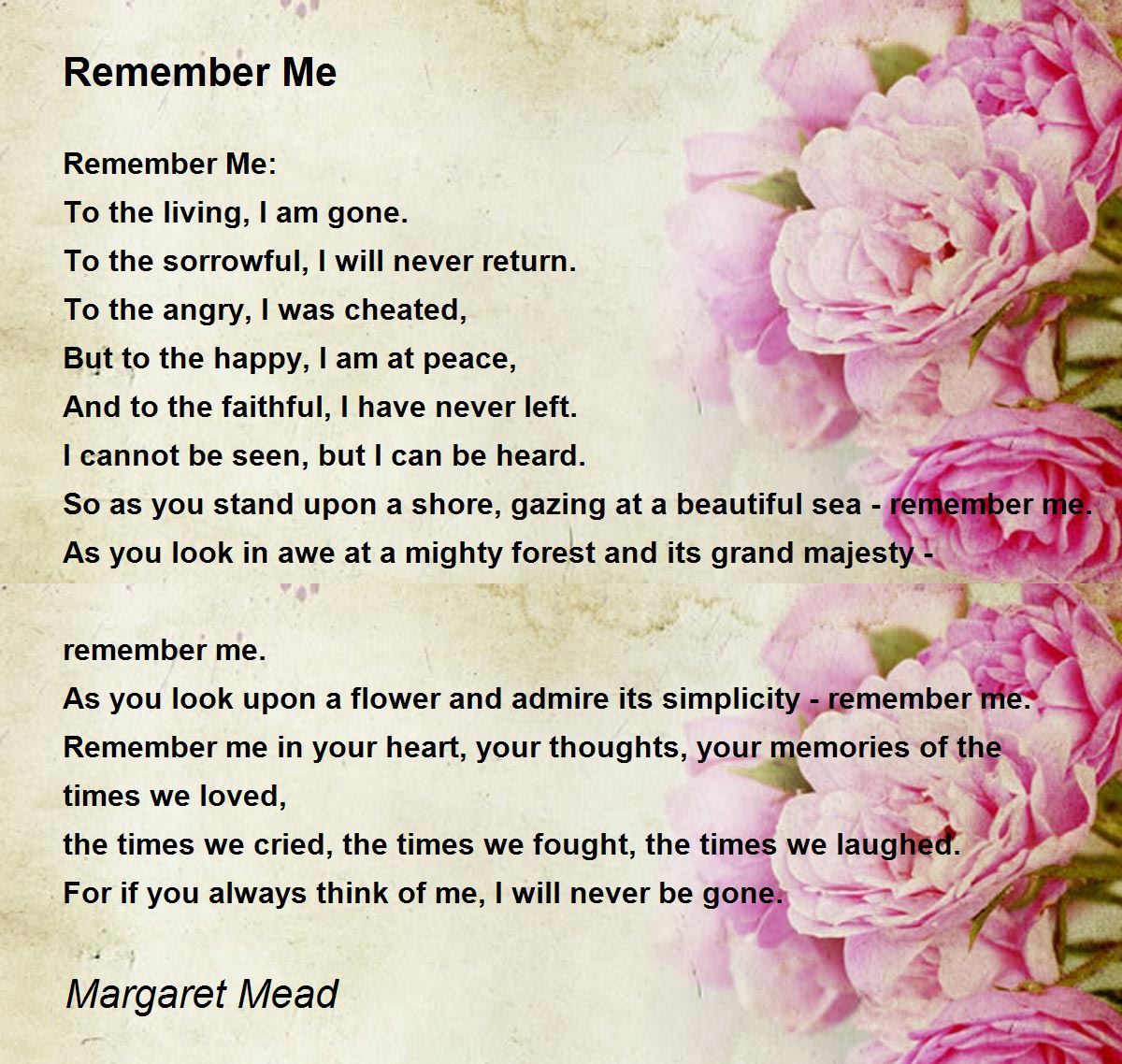 best margaret mead poems