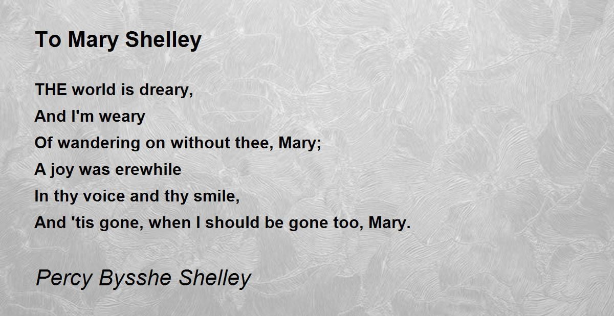 best mary shelley poems