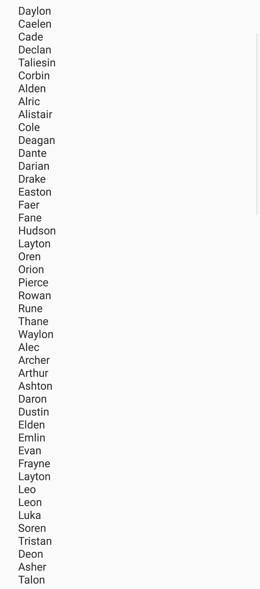 best middle name for ashton boy