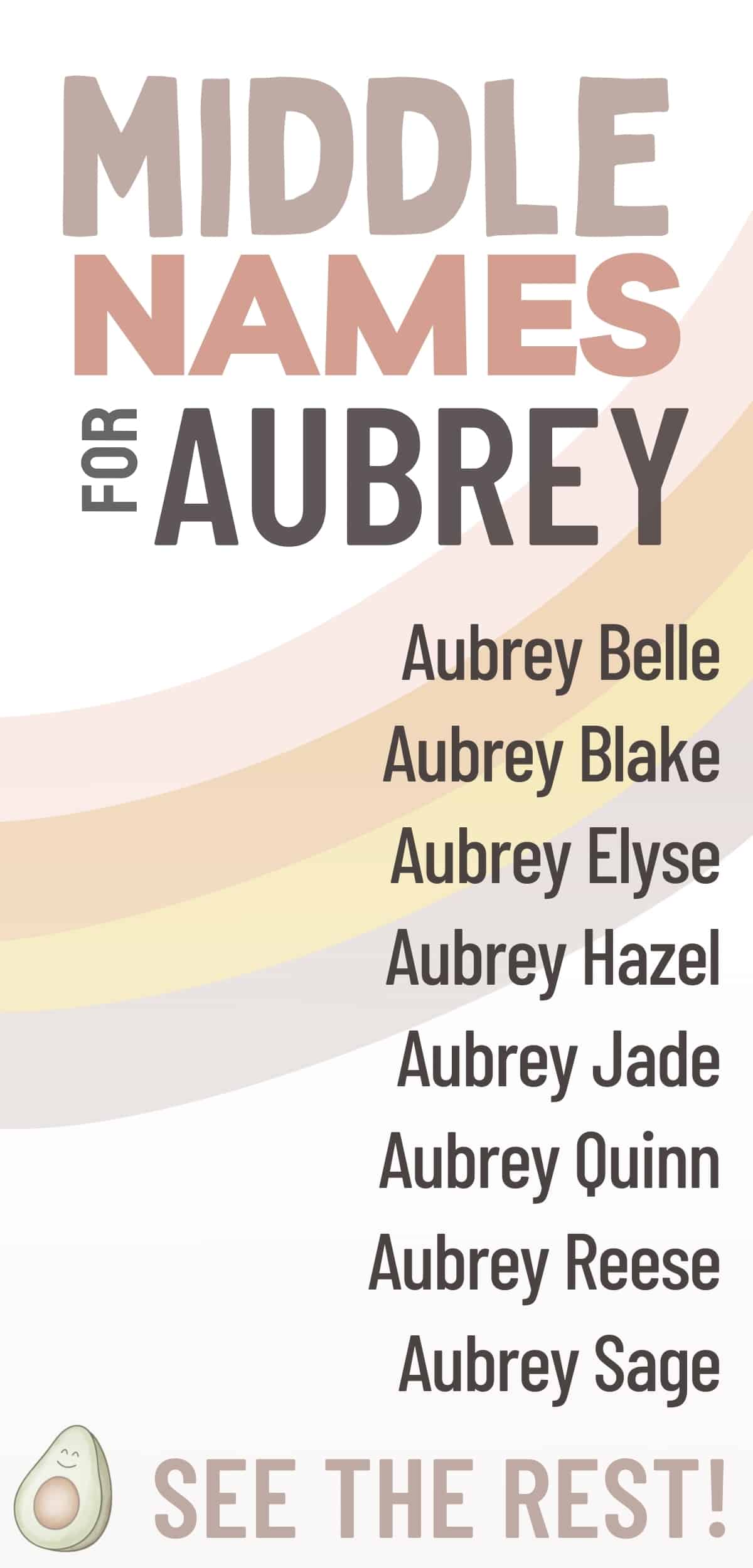 best middle name for audrey