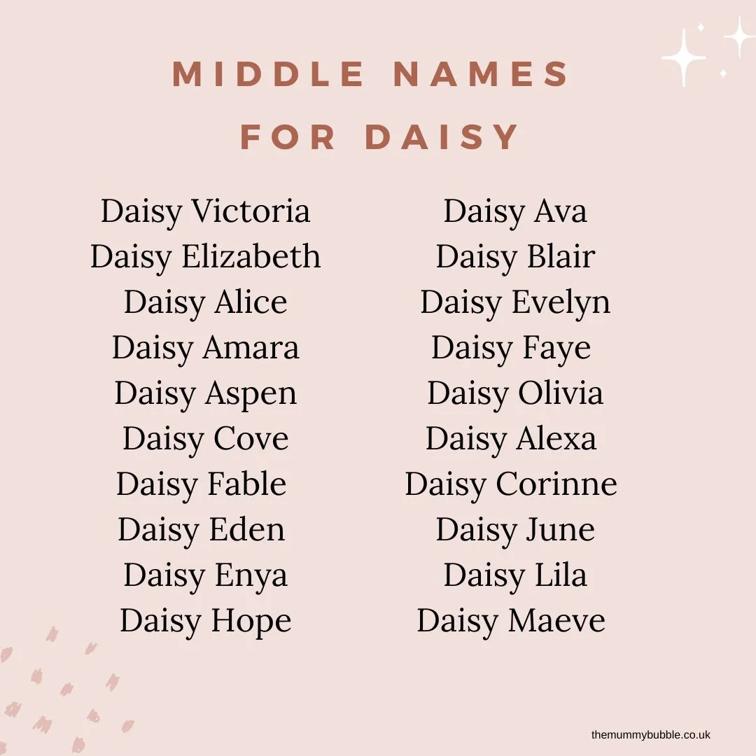 best middle name for daisy