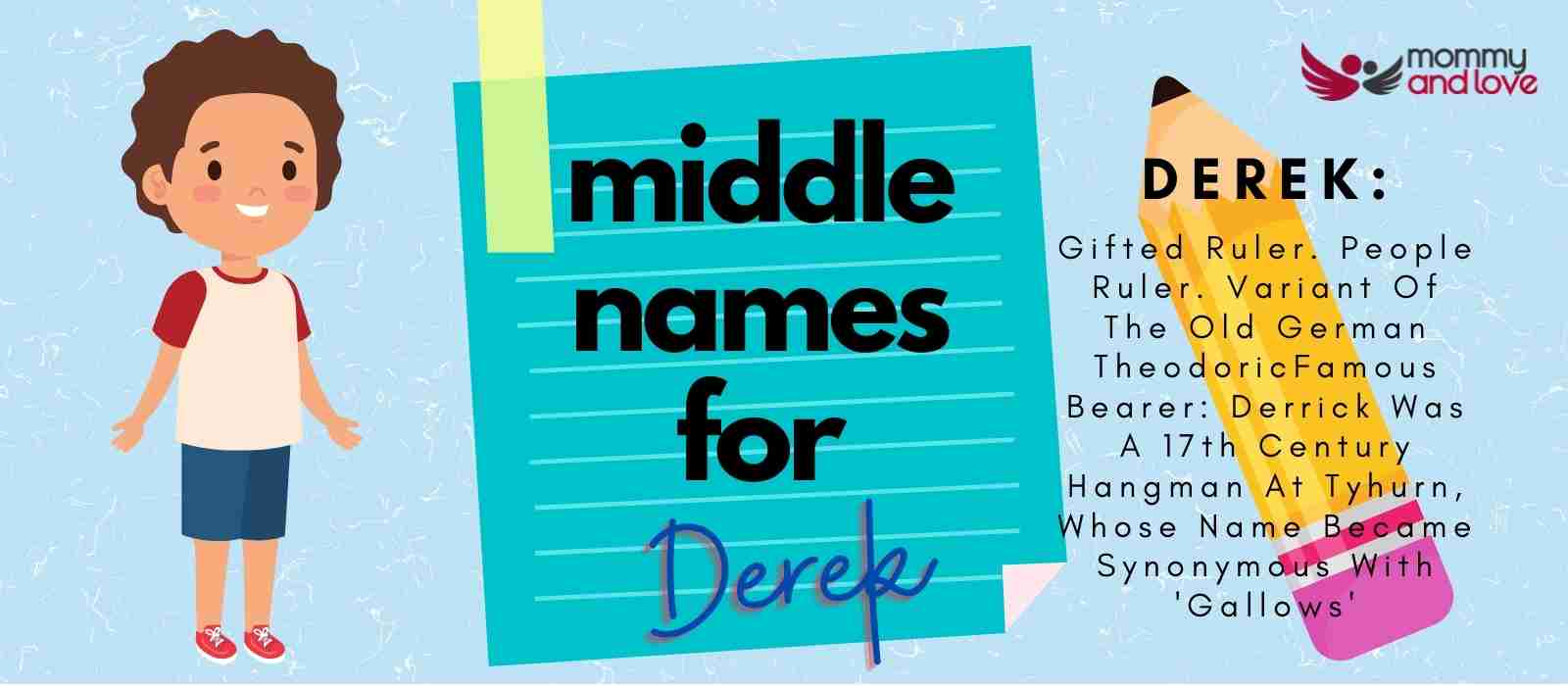 best middle name for derek