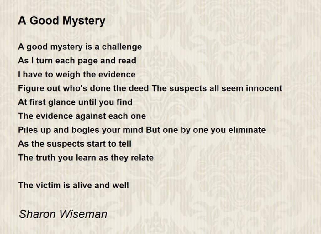 best mysterious poems