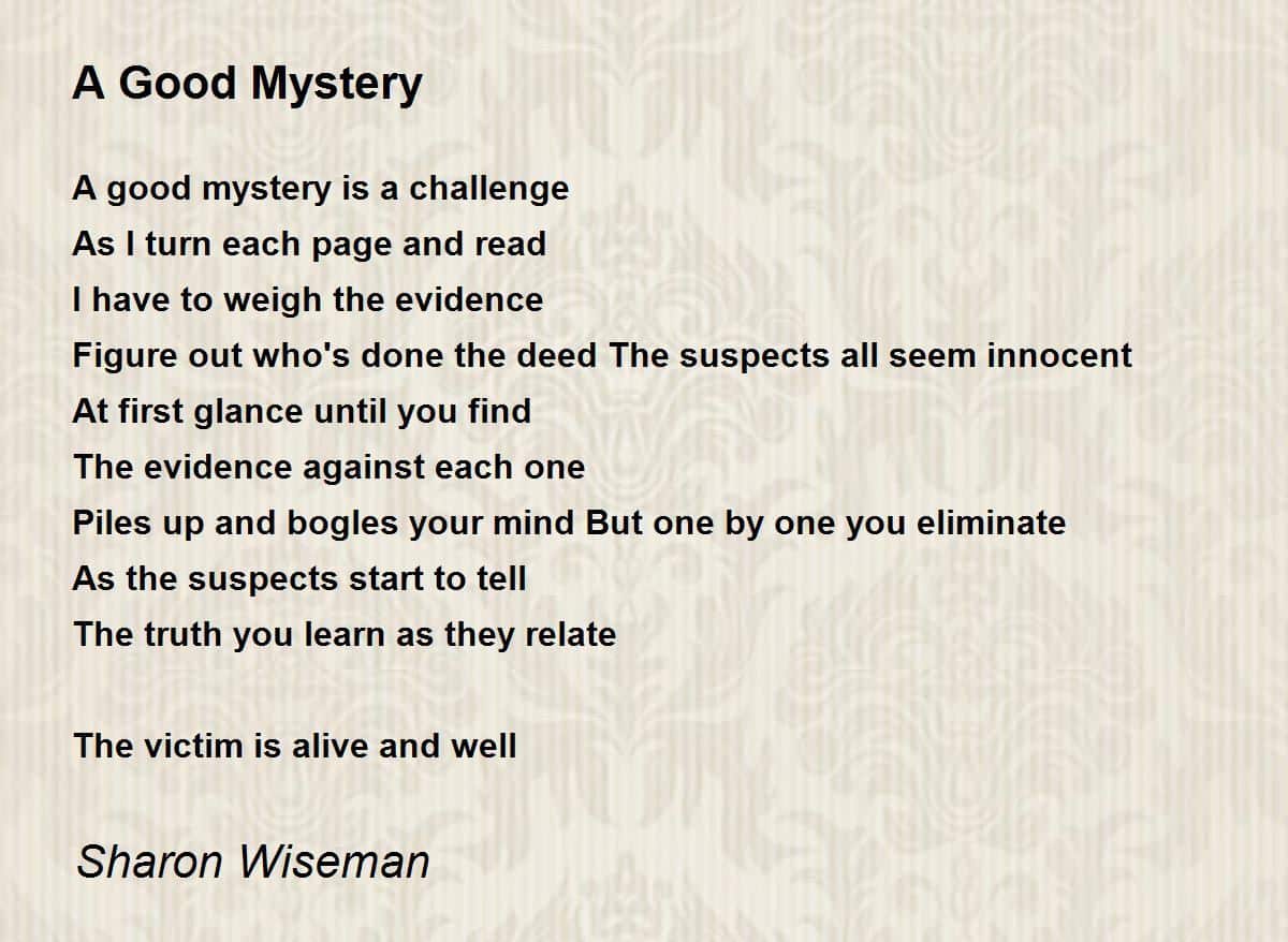best mysterious poems