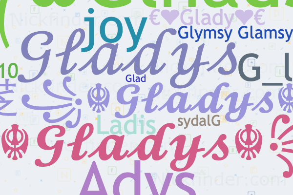 best nickname for gladys