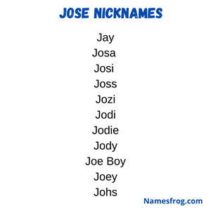 best nickname for jose
