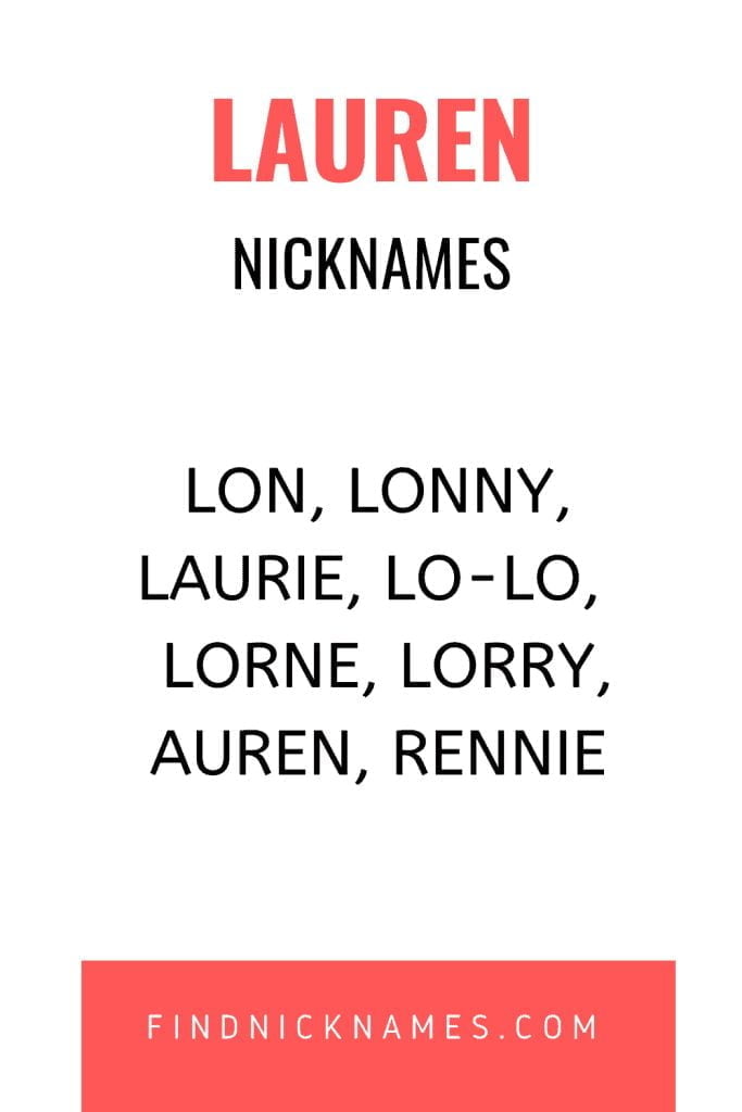 best nickname for lauren