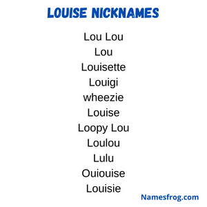 best nickname for louise