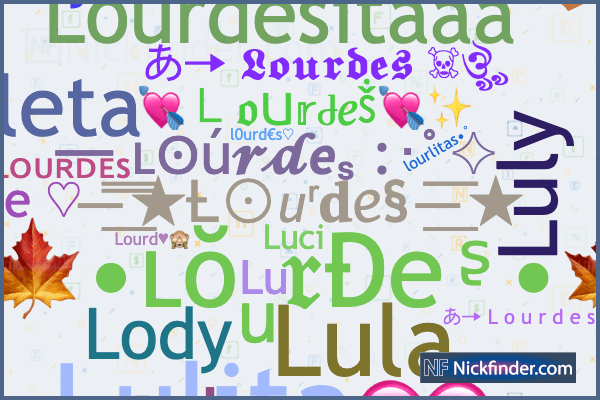 best nickname for lourdes