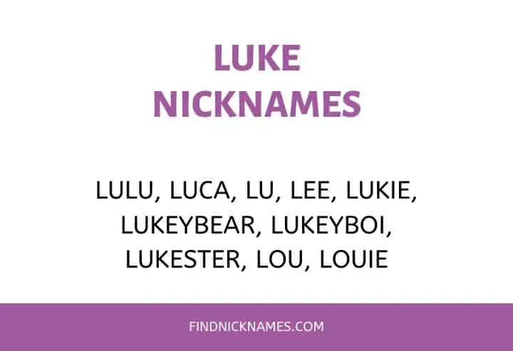 best nickname for luke