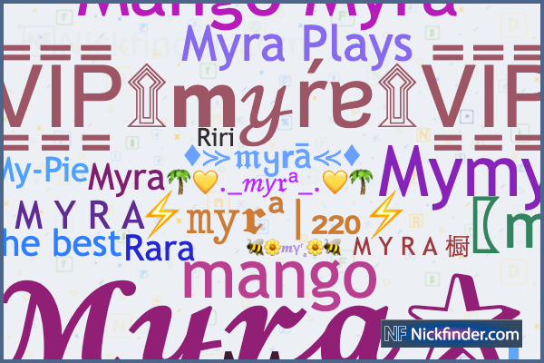 best nickname for myra