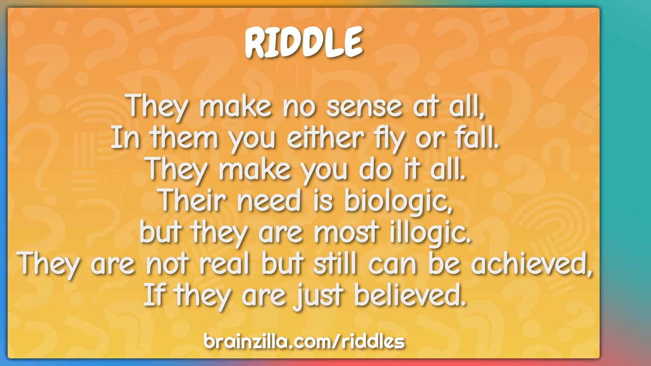 best riddles that make no sense