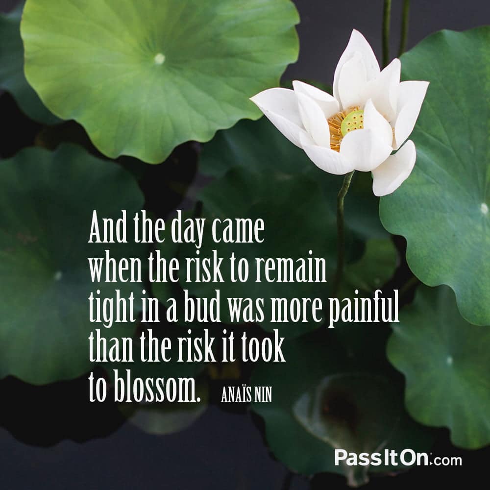 best anais nin quotes blossom