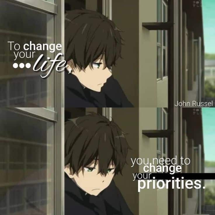 best anime quotes about change