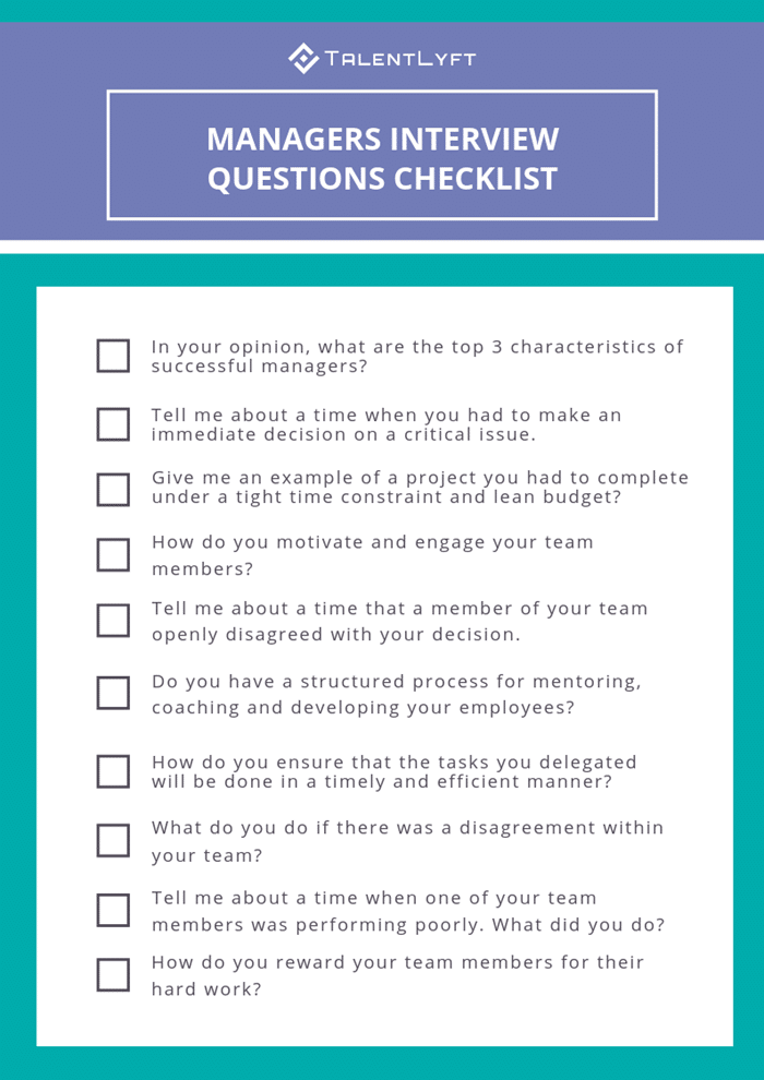 best area manager interview questions