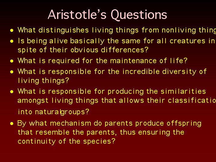 best aristotle questions