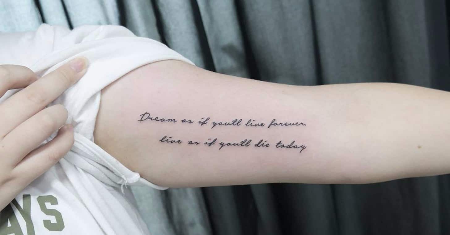 best arm tattoo quotes for woman