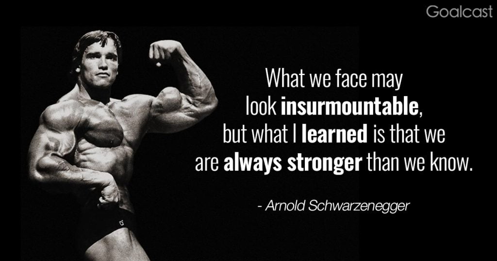 best arnold quotes gym