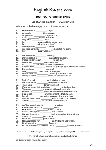 best article questions
