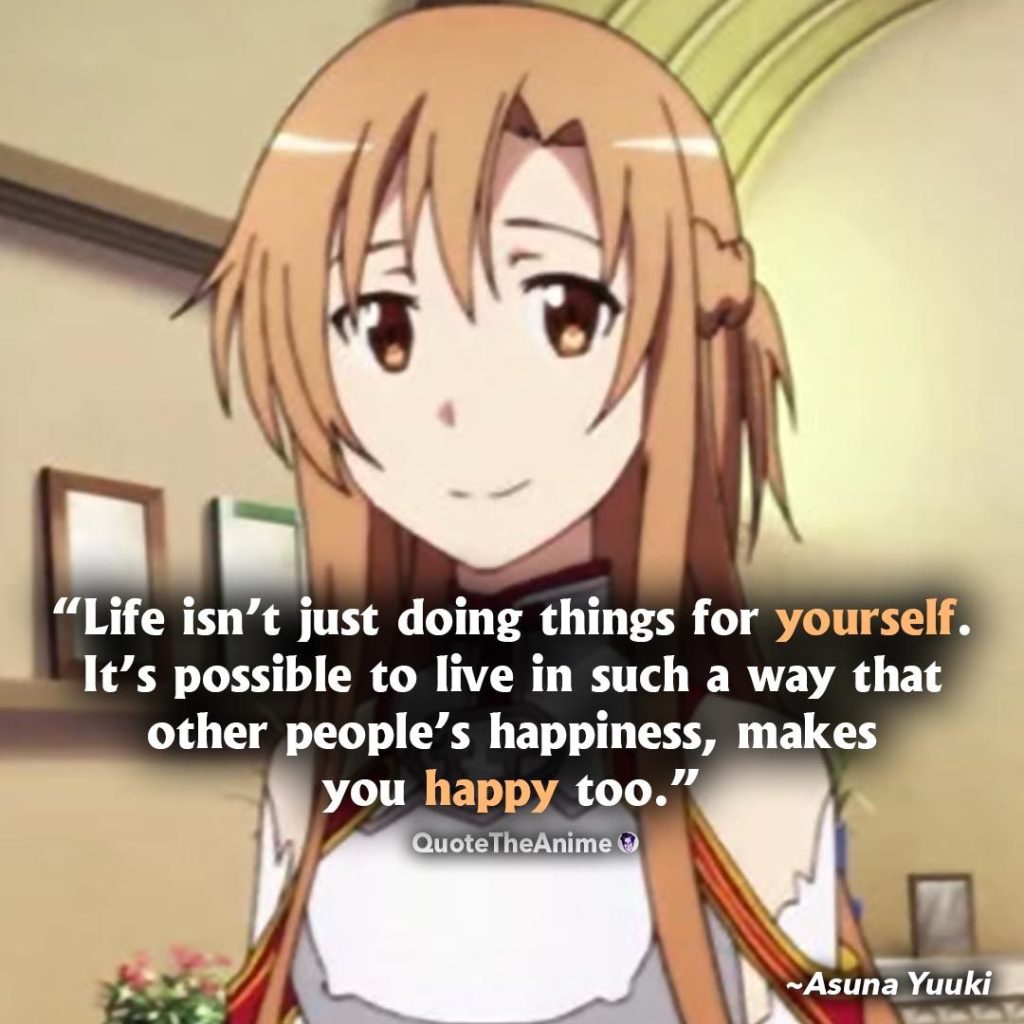best asuna yuuki quotes