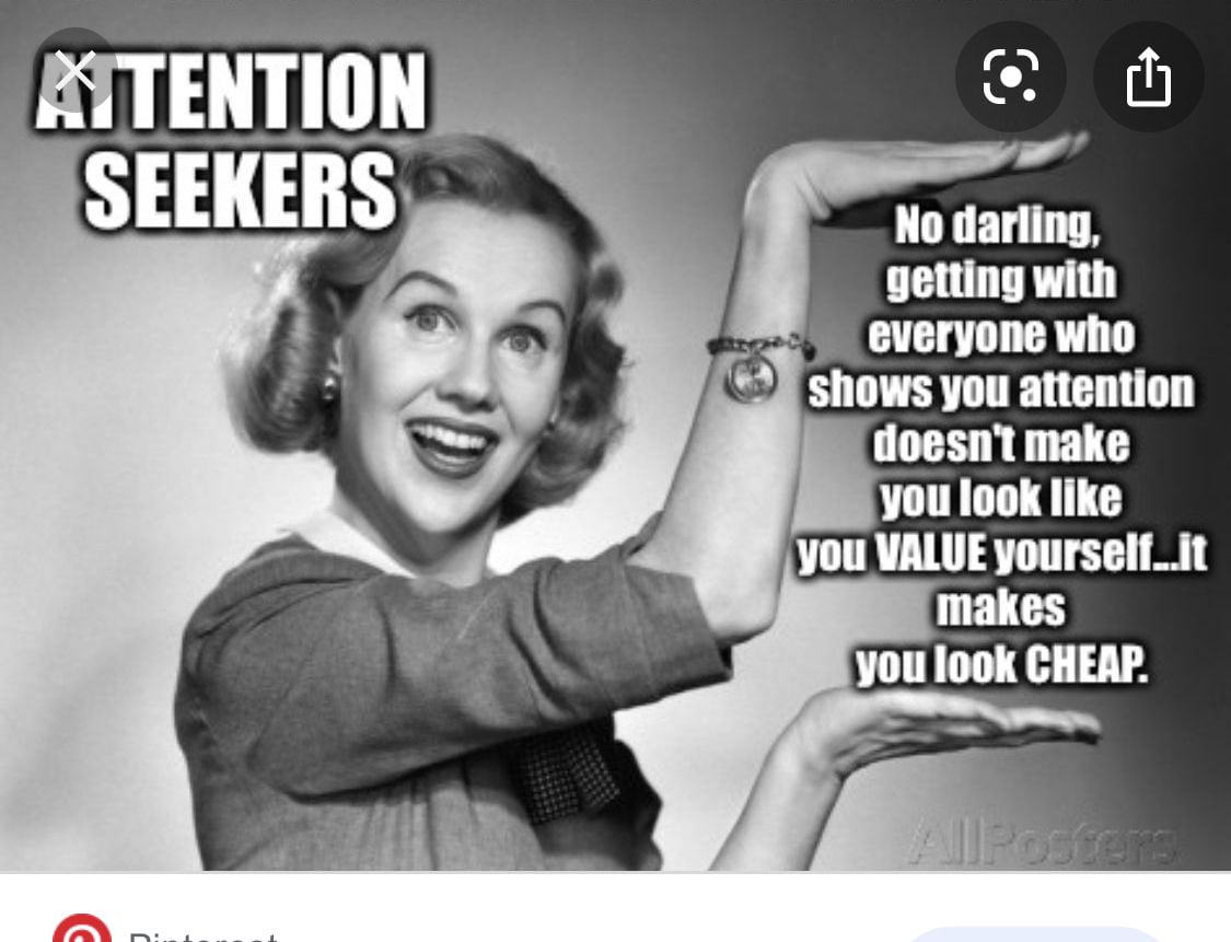 best attention whoring quotes