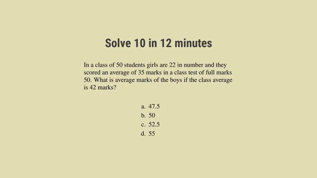 best average questions