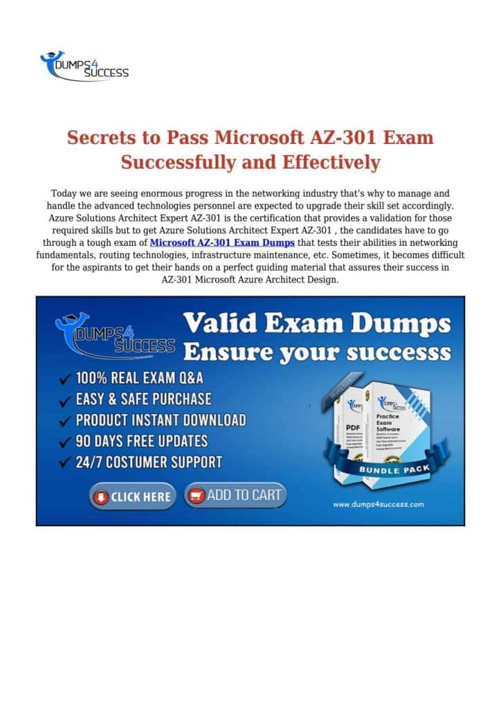 best az 301 dumps questions