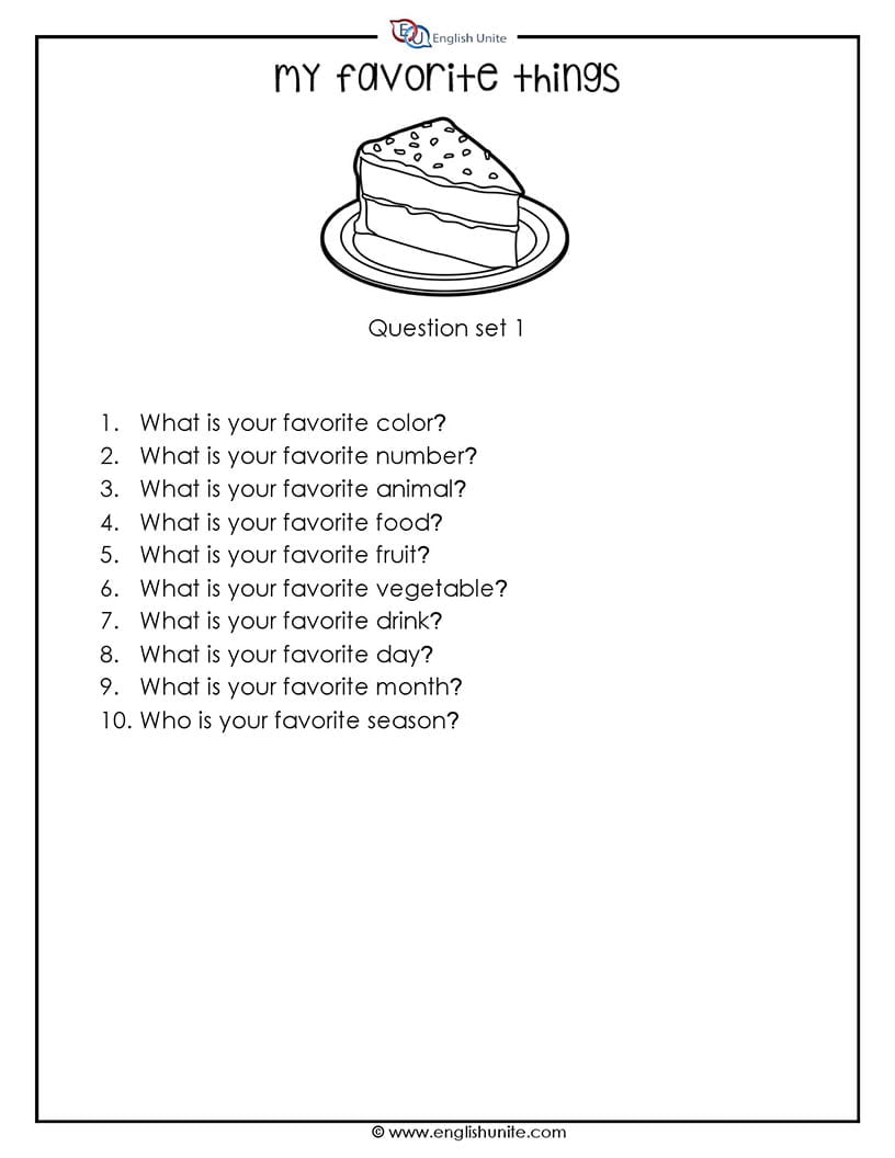 best basic favorite questions