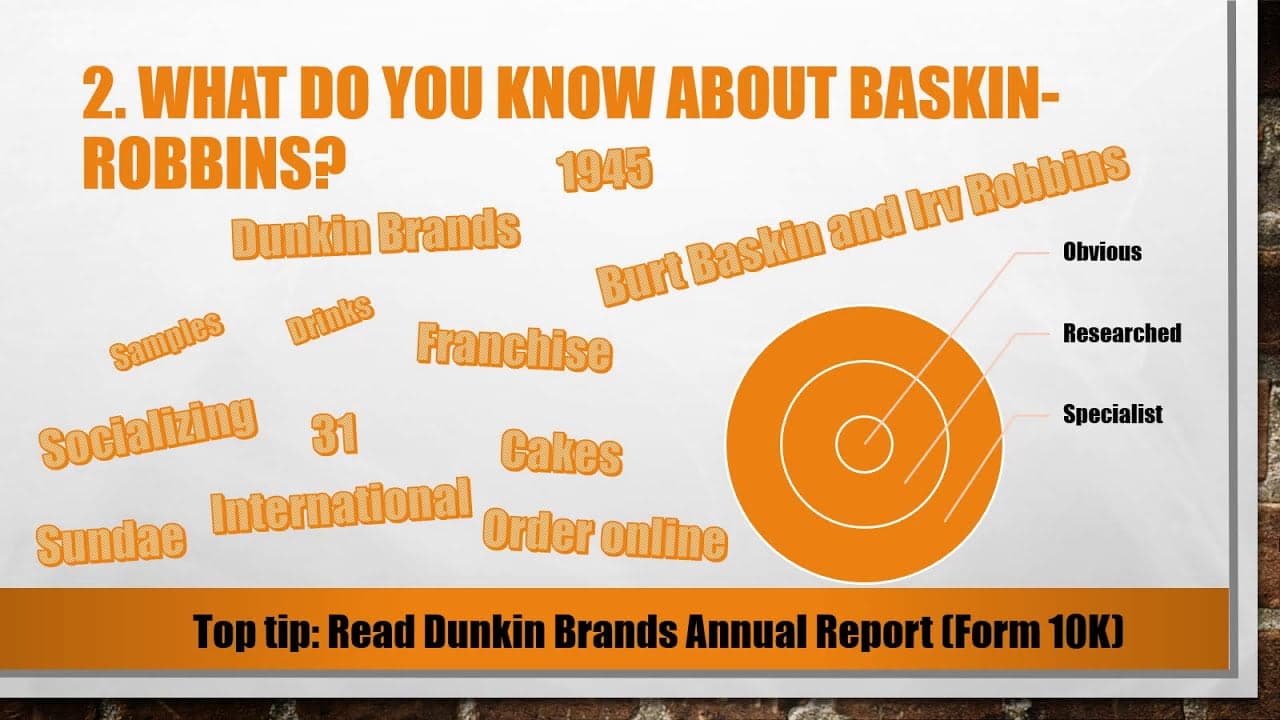 best baskin robbins interview questions