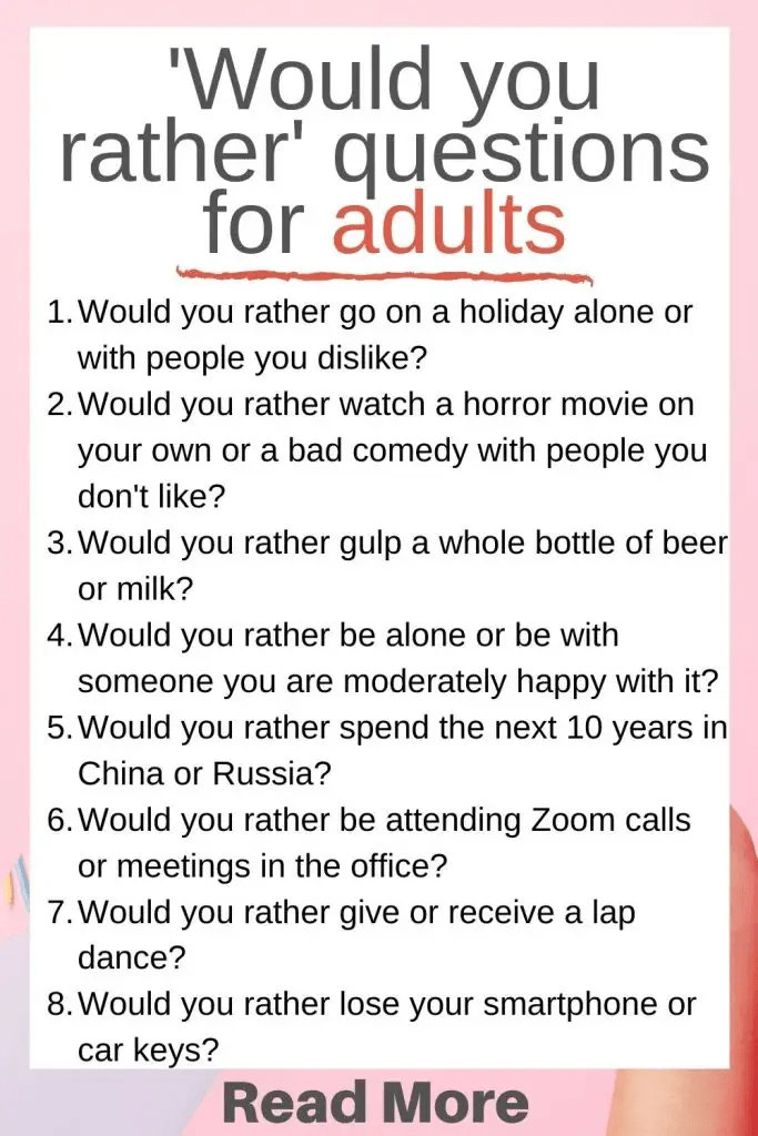 best best adult would you rather questions