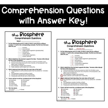 best biosphere questions