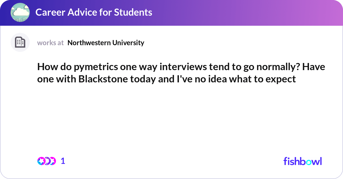 best blackstone pymetrics interview questions