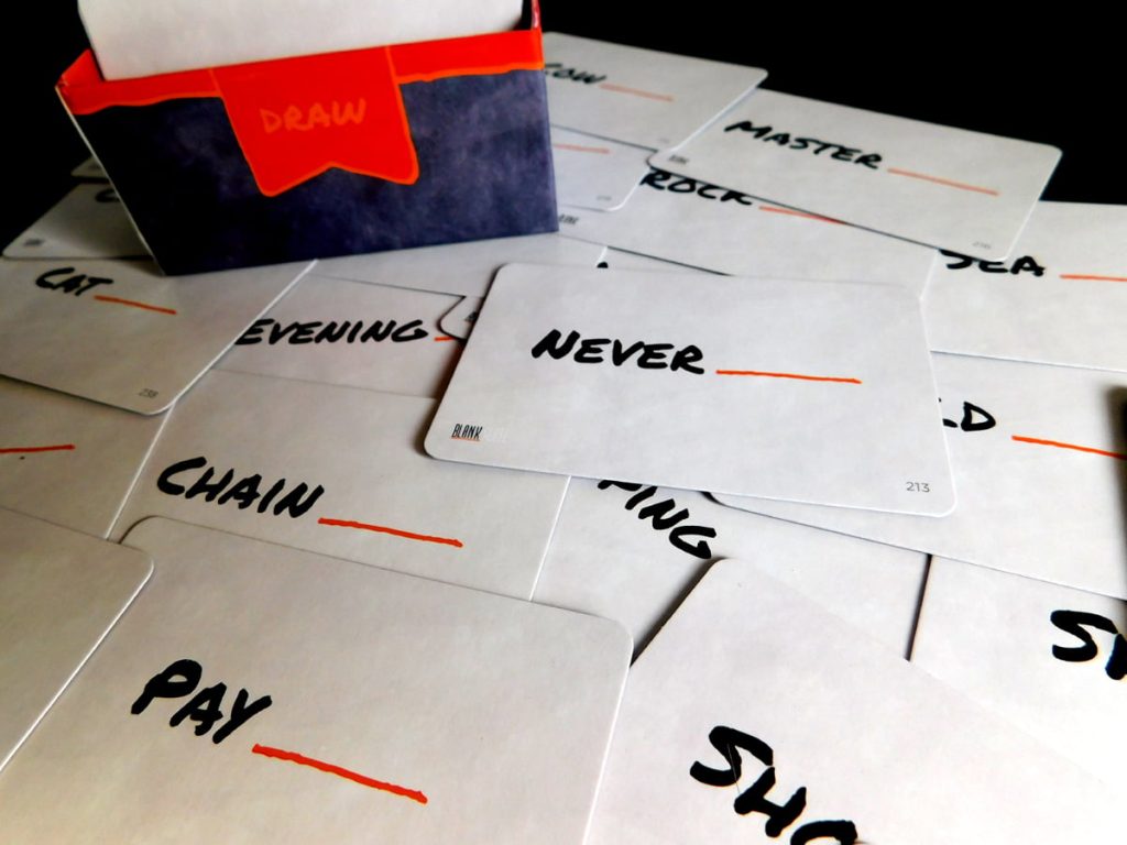 best blank slate game questions